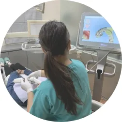 術後再度iTeroを使用し口腔内のスキャン